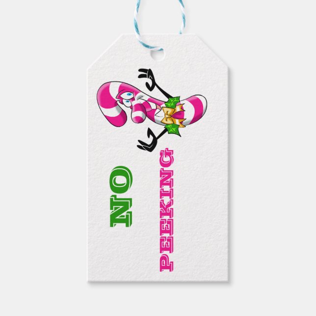 Etiqueta Para Presente Caneta de Natal Sem Etiqueta de Presente (Frente)