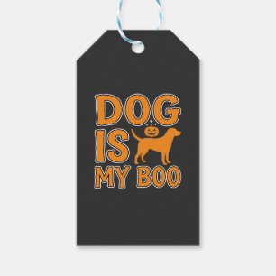 Etiqueta Para Presente Cão é o Meu Boo Halloween Cão