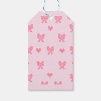 Etiqueta Para Presente Capa para iPhone / iPad Laços e Corações Rosa Fofo