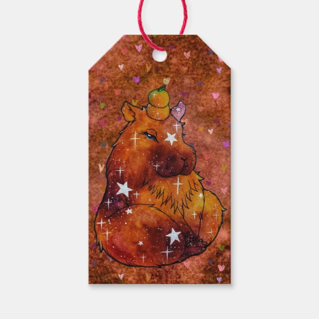 Etiqueta Para Presente Capivara chamada Sonho (Frente)