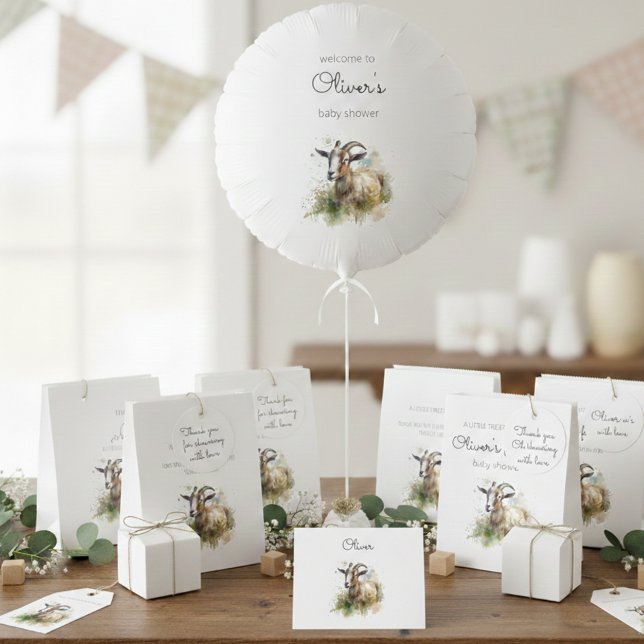 Etiqueta Para Presente Caprino de Aquarela, Conselhos de espuma personali (Criador carregado)