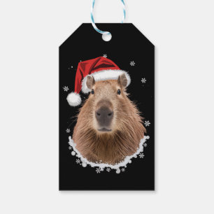 Etiqueta Para Presente Capybara Funny Christmas