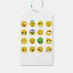 Etiqueta Para Presente Cara feliz Emoji