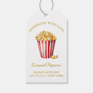 Etiqueta Para Presente Caramel Popcorn Hang Tag l White - Homemade Simple
