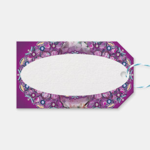 Etiqueta Para Presente Cardinal Red Rosace