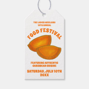 Etiqueta Para Presente Caribe de Festa de Comida de Carne de Bovino jamai