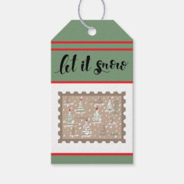 Etiqueta Para Presente Carimbo de Papel Retroativo Personalizado com Árvo