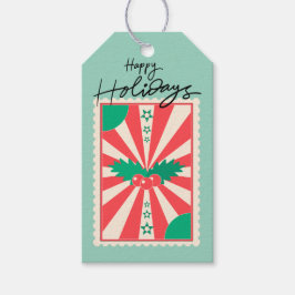 Etiqueta Para Presente Carimbo de Papel Retroativo Personalizado com Holl