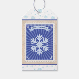 Etiqueta Para Presente Carimbo de Papel Retroativo Personalizado Floco de