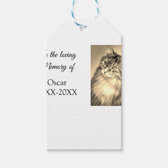 Etiqueta Para Presente carinhosa memorial keephofunerário adicionar nome  (Frente)