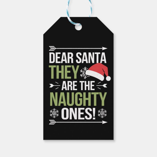 Etiqueta Para Presente Caros Papais noeis, São Os Malditos Natal (Verso)