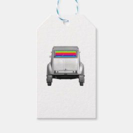 Etiqueta Para Presente Carro + arco-íris