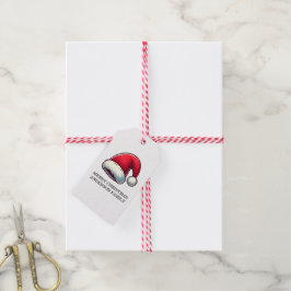 Etiqueta Para Presente Cartão de Boas Festas Personalizado Jolly Brain Wa