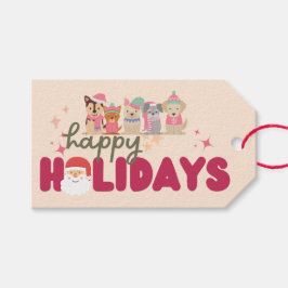 Etiqueta Para Presente Cartão de Férias Plana, da família ou da empresa d