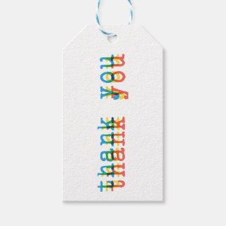 Etiqueta Para Presente Cartão de marca Obrigado