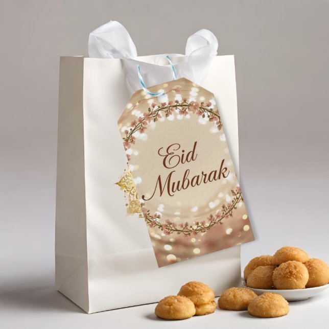 Etiqueta Para Presente Cartão Feliz Eid Mubarak (Criador carregado)