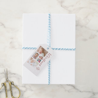 Etiqueta Para Presente Cartão Magnético Personalizado do Primeiro Natal d