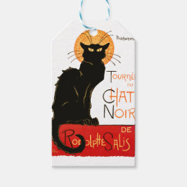 Etiqueta Para Presente Cartaz Clássico do Gato Preto Steinlen Chat Noir F