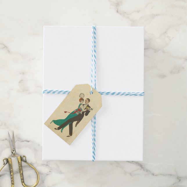 Etiqueta Para Presente Carte Postale Gift (Com cordão)