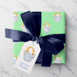 Etiqueta Para Presente Carteira de Bolsa de praia das Bolinhas de Aquarel