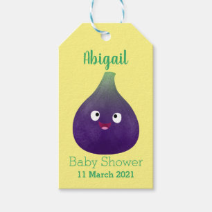 Etiqueta Para Presente Cartografia de fruta roxa e giro, bonita