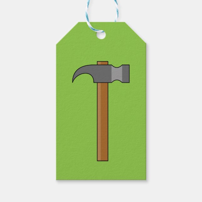Etiqueta Para Presente Cartoon Claw Hammer (Frente)