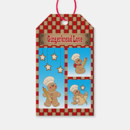 Etiqueta Para Presente Cartoon Gingerbird Men Bakers