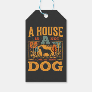 Etiqueta Para Presente Casa de Cachorro Vintage
