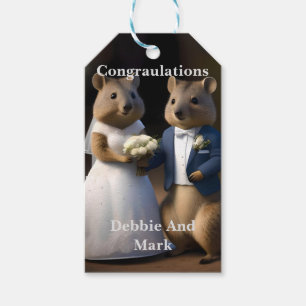 Etiqueta Para Presente Casado australiano Quokka Me, Casamento