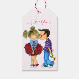 Etiqueta Para Presente Casal Romântico Adora Presente - Eu Te Amo