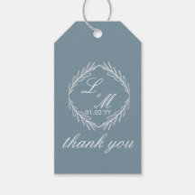 Casamento Azul Dusty com Ramificação de Script Mon