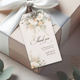 Etiqueta Para Presente Casamento Boho Floral Obrigado 
