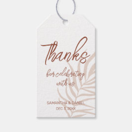 Etiqueta Para Presente Casamento Boho Obrigado