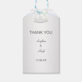 Etiqueta Para Presente Casamento Branco Silver