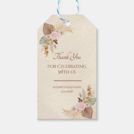 Etiqueta Para Presente Casamento Chic Boêmio Elegante
