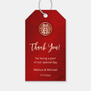 Etiqueta Para Presente Casamento Chinês Obrigado