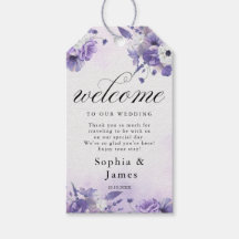 Casamento com aquarela roxa elegante