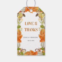 Casamento de abóbora de obrigados e amor