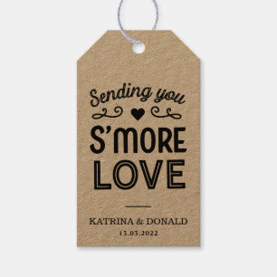 Etiqueta Para Presente Casamento de Amor Rustic S’more