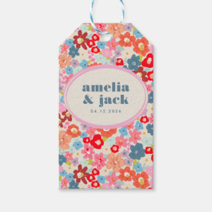 Etiqueta Para Presente Casamento de Jardim Floral de Joy Bright