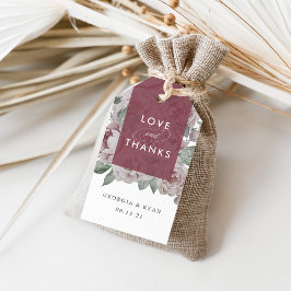 Etiqueta Para Presente Casamento De Jardim Inglês Obrigado Por