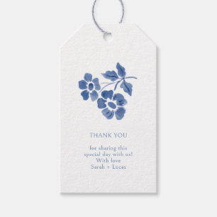 Etiqueta Para Presente Casamento De Mola Floral De Mola Aquática Obrigado