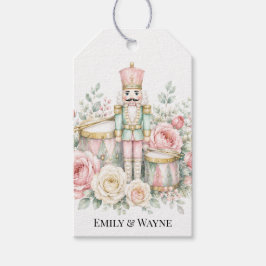 Etiqueta Para Presente Casamento de Natal Quebra-Nozes Pastel Agradecimen