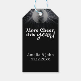 Etiqueta Para Presente Casamento de véspera de Ano Novo do Elegante Black
