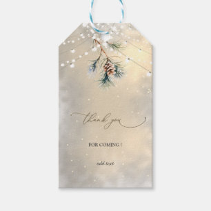Etiqueta Para Presente Casamento de Vidro de Champanhe Dourado Floral
