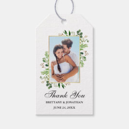 Etiqueta Para Presente Casamento de Watercolor Eucalyptus Greenery