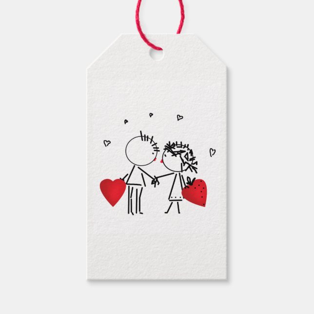 Etiqueta Para Presente Casamento, dia Valenine, amor (Frente)