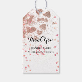 Etiqueta Para Presente Casamento do Orçamento da Tendência Dourada Modern