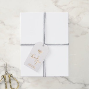 Etiqueta Para Presente Casamento dourado do teste padrão do favo de mel