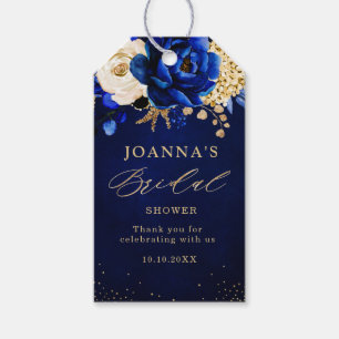 Etiqueta Para Presente Casamento Dourado Metálico Real Azul Amarelo Gif